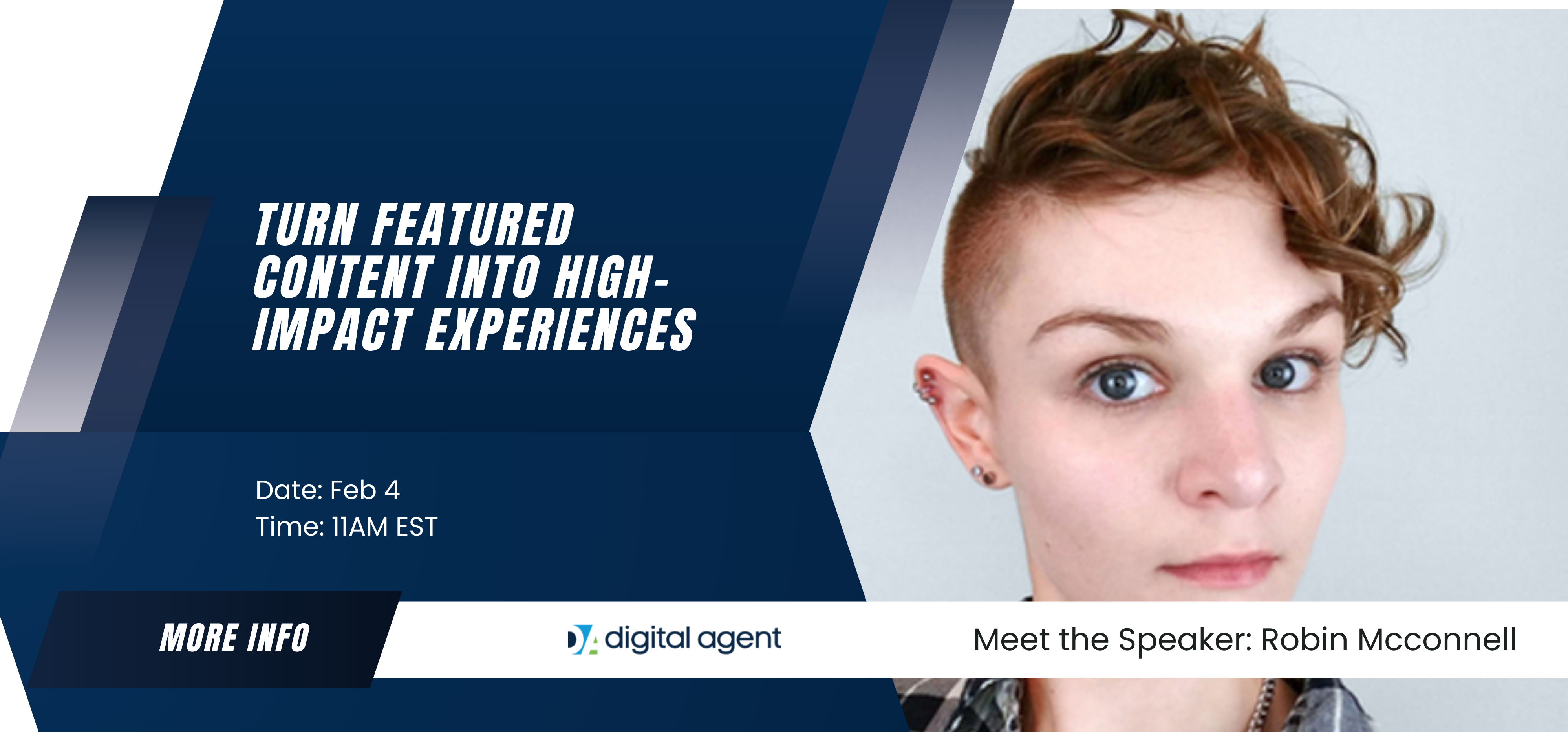 Image of event details with picture of the host Robin