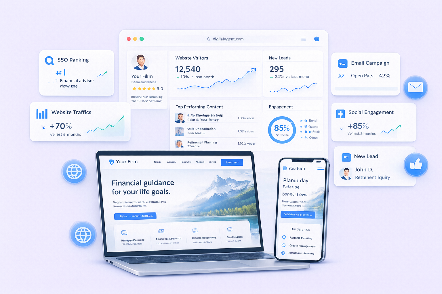 Dominate Your Digital Presence illustration